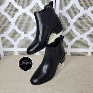Cole Haan Women's Black Corinne Chelsea Leather Bootie Size 8.5B